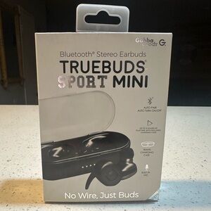 NIB - TrueBuds Sport Mini - True Wireless Earbuds with Charging Pod